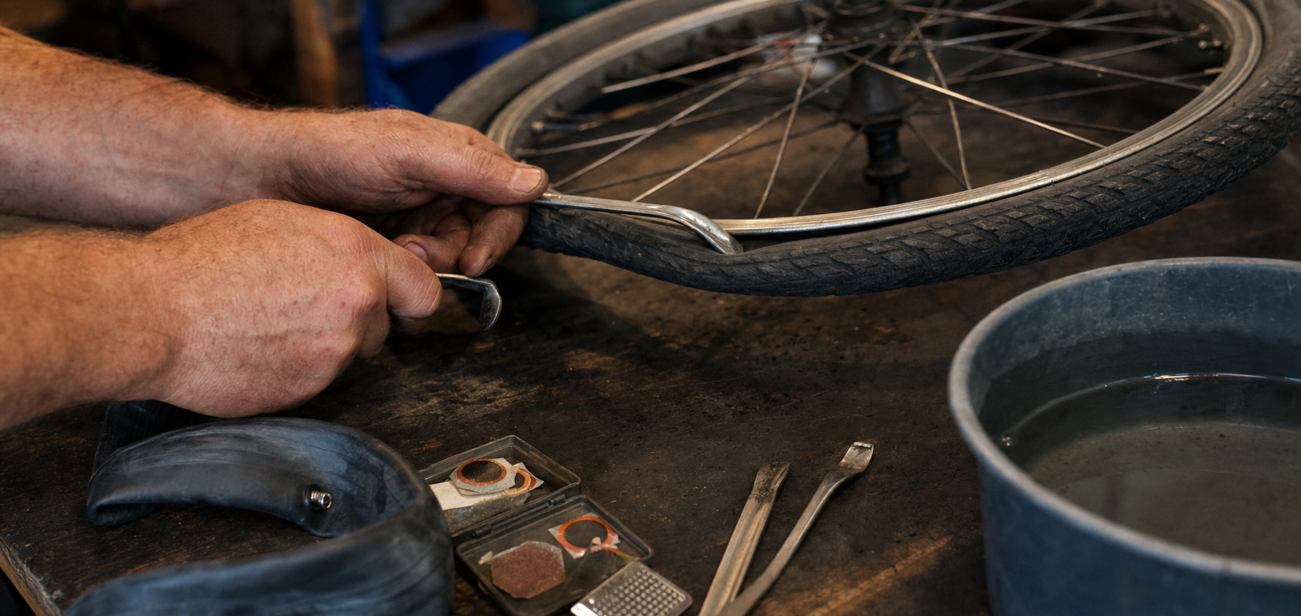 Fietsband plakken in 7 stappen